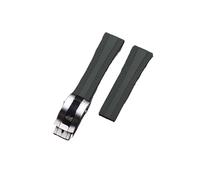 kongsou Rubber Butterfly Clasp Watch Strap For Breitling Superocean Watch A17375211(Gray)