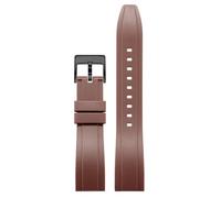 kongsou Silicone Watch Strap for Tissot 1853 Le Locle Seastar Couturier Carson Quickster Quickforce Rubber mens Watchband(Brownb,18mm)