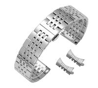 kongsou Stainless Steel Silver Watch Strap For Tissot T006 Curved End Watchband for MIDO(Silver,21mm)