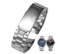kongsou Steel Watch Strap For Omega Seamaster 300 Speedmaster 600 Ocean's Heart Watchband(Seamaster Five,20mm)