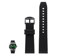 kongsou The Rubber Silicone Watch Strap For Breitling Avenger And Super Ocean Heritage II(Blackb2,22mm)