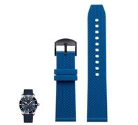 kongsou The Rubber Silicone Watch Strap For Breitling Avenger And Super Ocean Heritage II(Light blueb2,22mm)