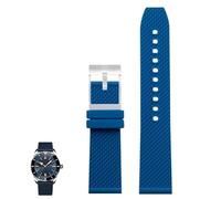 kongsou The Rubber Silicone Watch Strap For Breitling Avenger And Super Ocean Heritage II(Light blues1,24mm)