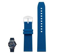 kongsou The Rubber Silicone Watch Strap For Breitling Avenger And Super Ocean Heritage II(Light blues2,24mm)