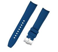 kongsou Waterproof Silicone Watch Straps For Tissot Le Locle 1853 T410 Couturier Carson For Both Men And Women(Blue,19mm)