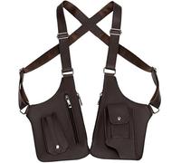 kongying 2025 New Double Shoulder Strap Multi-pocket Outdoor Anti-Theft Tactical Bag,Anti-Thief Hidden Underarm Shoulder Bag, Double Shoulder Armpit Bag, for Travel Outdoors(Brown)