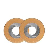 kongying Adjustable Circle Drawing Ruler Tool,Round Pipe Diameter Measuring Tool, Metal Round Compass Stretch Ruler with Holes to Draw Circles, Household Template Ruler Maker Tool(2PCS)