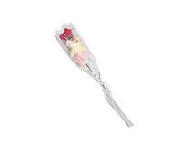 KONGZIR Valentines Day Gift 1 Bunch Cute Rose Teddy Bear Rose Flower Bouquet Soap Artificial Flower Wedding Birthday Mother's Day Gift (Color : Red)