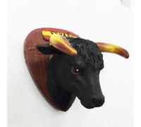 KONGZIZZW Tourist commemorative decorative crafts around the world Painted magnetic fridge magnet - Spain bullfighting head