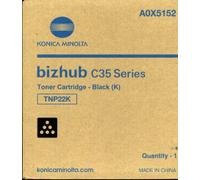 Konica Minolta A0X5152/TNP-22K Toner black. 6K pages/5% for KM Bizhub