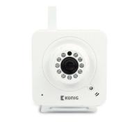 Konig Ip Security Camera White - Smart Wireless Wi-Fi Cctv Monitor For Workshop & Site Cabin
