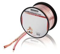 Konig KN-LSP04R-25 25m On Reel OFC Cable for Loudspeaker - Transparent