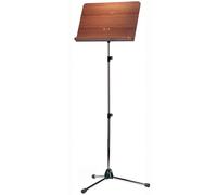 Konig & Meyer 11841 XXL chrome music stand with walnut desk