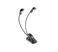 K&M 12246 Dual Music Stand Flexlight Quad LED