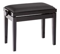 K&M 13911 Piano Bench Imitation Leather Gloss Black