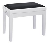Konig & Meyer 13925 Piano bench matt white, seat black velour