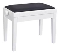 Konig & Meyer 13926 Piano bench matt white, seat black imitation leather