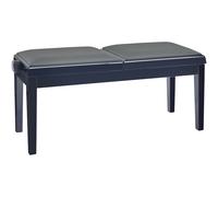 Konig & Meyer 13949 Double-seat piano bench high-gloss black, seat black imitation leather