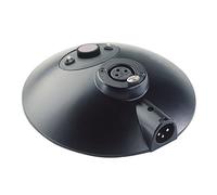 Konig & Meyer 29377-000-55 Microphone Table Base with Push-Button, 3-Pin XLR-Jack and 3-Pin XLR-Plug - Black