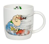 Konitz Asterix Race Classic Mug, White, 1 Piece, Home, Reusable, Round, Classic, Adult, Birthday