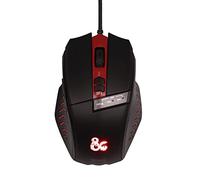 Dungeons and Dragons Gaming Mouse - Black and Red, Black