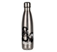 Konix Dungeons & Dragons Insulated Flask - Stainless Steel - 500 ml - Logo Motif - Silver