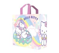 Konix Hello Kitty Einkaufstasche - Größe M 40 x 45 x 20 cm - Recyceltes Material - Pony-Motiv