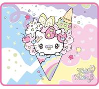 Konix Hello Kitty Gaming-Mauspad 32 x 27 cm - rutschfeste Mikrofaser-Oberfläche - Gummi - EIS-Motiv