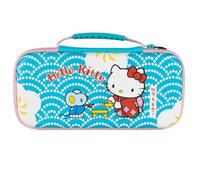 Konix Hello Kitty Schutzhülle und Tragetasche für Nintendo Switch 2 - Zubehörnetz - 8 Spielefächer - Teemotiv - Blau