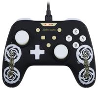 Konix Jujutsu Kaisen Kabelgebundener Controller für Nintendo Switch, Switch OLED und PC - Vibrationsfunktion - 3 m Kabel - Schwarz und Weiß