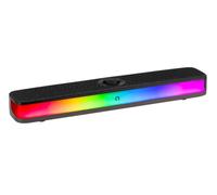 Konix Kabelgebundene Gaming-Soundbar PC - RMS-Leistung 2 x 5 Watt - Bluetooth 5.3-Verbindung - USB-C-Stromversorgung - RGB-LED-Beleuchtung - Schwarz