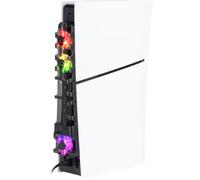 Konix Kühlventilator für PS5 Slim Konsole - 21 x 68 x 40 cm - 3 Geschwindigkeiten - RGB-LED-Beleuchtung - USB 3.0-Anschluss - Schwarz