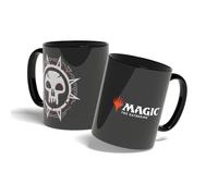 Konix Magic The Gathering Tasse - Keramiktasse - 320 ml - Schwarz Mana Motiv