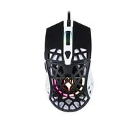 Konix Magic The Gathering Ultra Light Wired Mouse 70g for PC Gaming - 7 DPI Levels - LED Backlight - Black and White