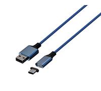 Konix Mythics Premium 3m Type A to C Magnetic Charging Cable for Xbox Series X|S Controller - High Speed Charging - Blue