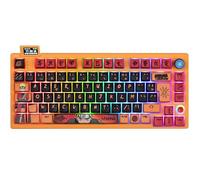Konix Naruto Shippuden Mechanical Tastatur AZERTY cable cluts/cable loose - Nummerierte Pro Collector Edition - RGB-LED-Beleuchtung - Orange