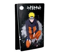 Konix Naruto Shippuden Protective Front for PS5 Console, Silicone, Shockproof, Scratch-Resistant, Naruto Motif, Black