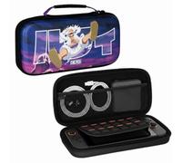 Konix One Piece Schutzhülle und Tragetasche für Nintendo Switch 2 - Zubehörfach - 8 Spielefächer - Motiv Luffy Gear 5 - Violett