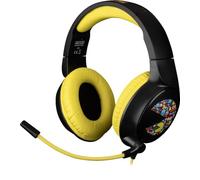 Konix Pac-Man Gaming Headphones for PC, PS4, PS5, Switch, Xbox One and Series X|S - Microphone 45° - 1.5m Cable - 3.5mm Jack - Black and Yellow