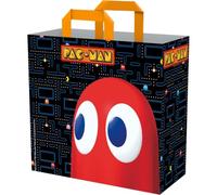 Konix Pac Man Recycled Tote Bag, 40 x 45 x 20 cm, Black and Blue, Unisex-Adults, Men