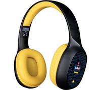 Konix Pac-Man Wireless Bluetooth 5.3 Headphones for Smartphones and Tablets - 30 Hours Battery Life - 3.5mm Jack Cable - Black and Yellow