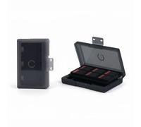 Konix Schutzgehäuse und Tragetasche für Nintendo Switch 2-Spielmodule - Stoßfest - Kratzfest - Platz für 24 Module - Schwarz