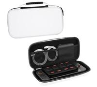 Konix Schutzhülle und Transporttasche Carry Bag Nintendo Switch 2 Konsole - Zubehörnetz - 8 Spielefächer - Weiß