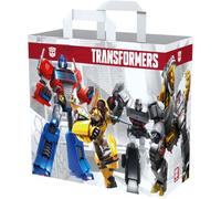 Konix Transformers Shopping Bag - Medium 40 x 45 x 20 cm - Recycled Material - White, purple, transformers