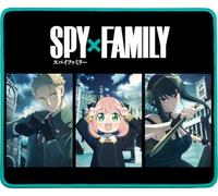 Konix Spy x Family Gaming-Mauspad 32 x 27 cm - rutschfeste Mikrofaseroberfläche - Gummi - Schwarz und Blau