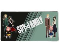 Konix Spy x Family Gaming Mouse Mat XXL 90 x 46 cm - Non-Slip Microfibre Surface - Rubber - Green and Black