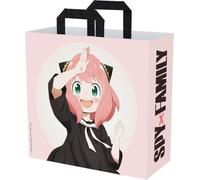 Konix Spy x Family Shopping Bag - Size 40 x 45 x 20 cm - Recycled Material - Anya Design - Pink