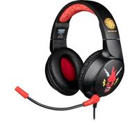 Konix Stranger Things Kabelgebundenes Gaming-Headset für PC, PS4, PS5, Switch, Xbox One/Series X|S - Mikrofon - Kabel 1,5 m - 3,5 mm Klinkenstecker - Motiv Hellfire Club