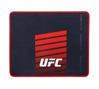 Konix UFC Gaming Mouse Pad 32 x 27 cm - Ultra Thin 3D Silicone Surface - Non-Slip Rubber Base - Black and Red