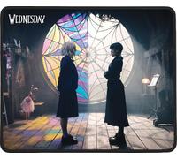 Konix Wednesday Gaming Mouse Pad 32 x 27 cm - Non-Slip Microfiber Surface - Rubber - Spider Pattern - Black